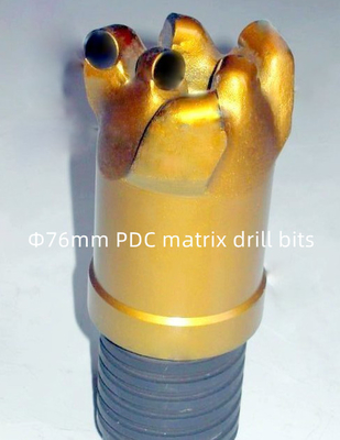Kömür Madenciliği için Kaya Delme Matrisi Gövdesi PDC Matkap Ucu 76mm Çap