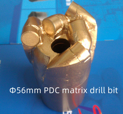 Taş Delme için ISO Sertifikalı Matris Gövdesi PDC Matkap Ucu 56mm Çap