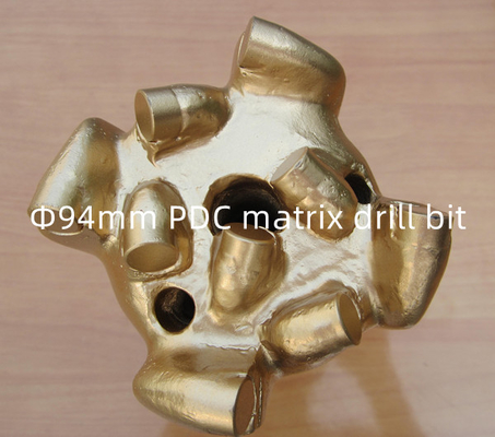 Sert Kırık Aşındırıcı Kayaları Delmek İçin 94mm Matrix Gövde PDC Matkap Ucu